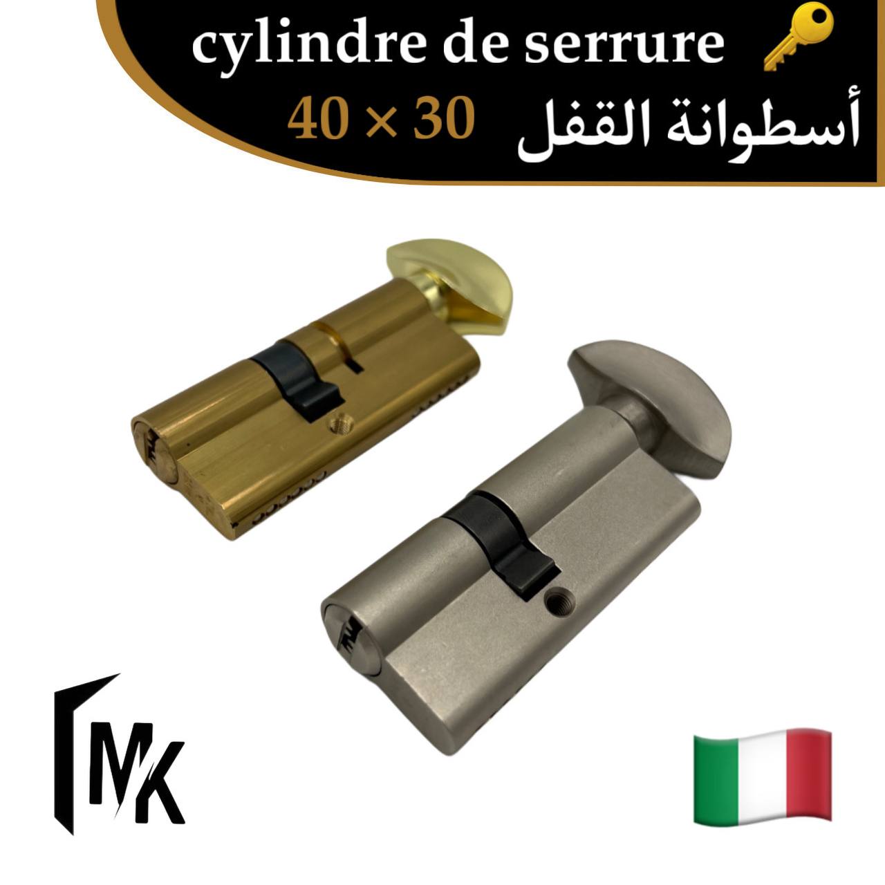 Cylindre de serrure à bouton icsa 🇮🇹 40×30 mm