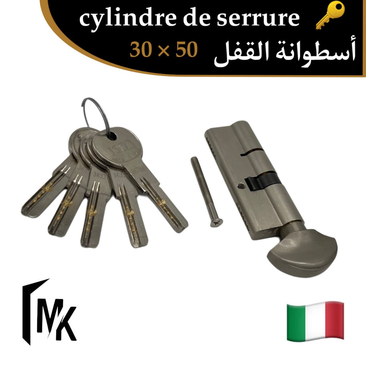 Cylindre de serrure à bouton icsa 🇮🇹 35×55 mm