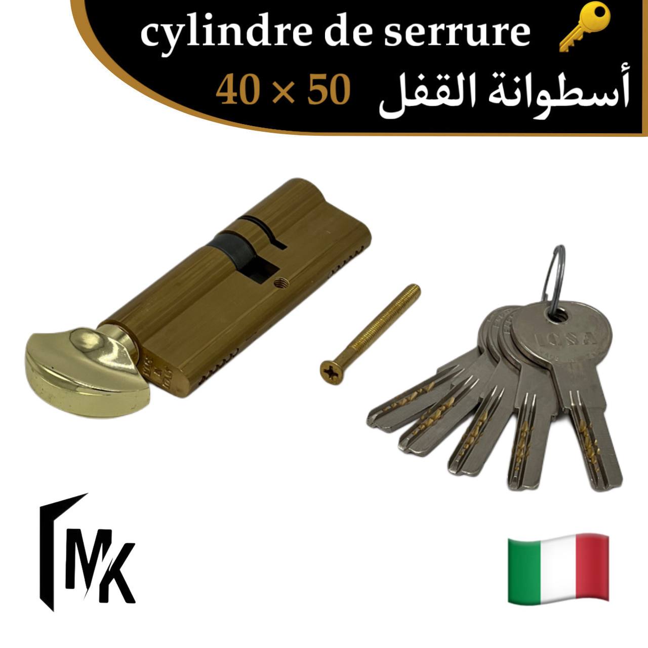 Cylindre de serrure à bouton icsa 🇮🇹 40×50 mm