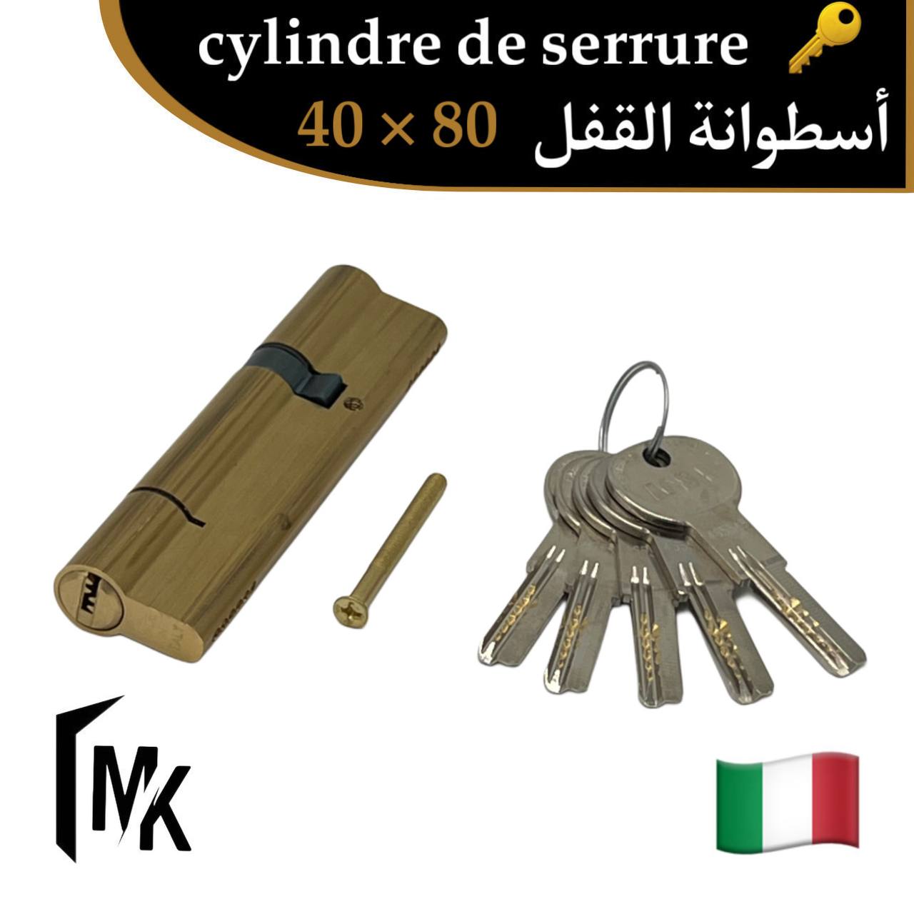 Cylindre de serrure icsa 🇮🇹 40×80 mm
