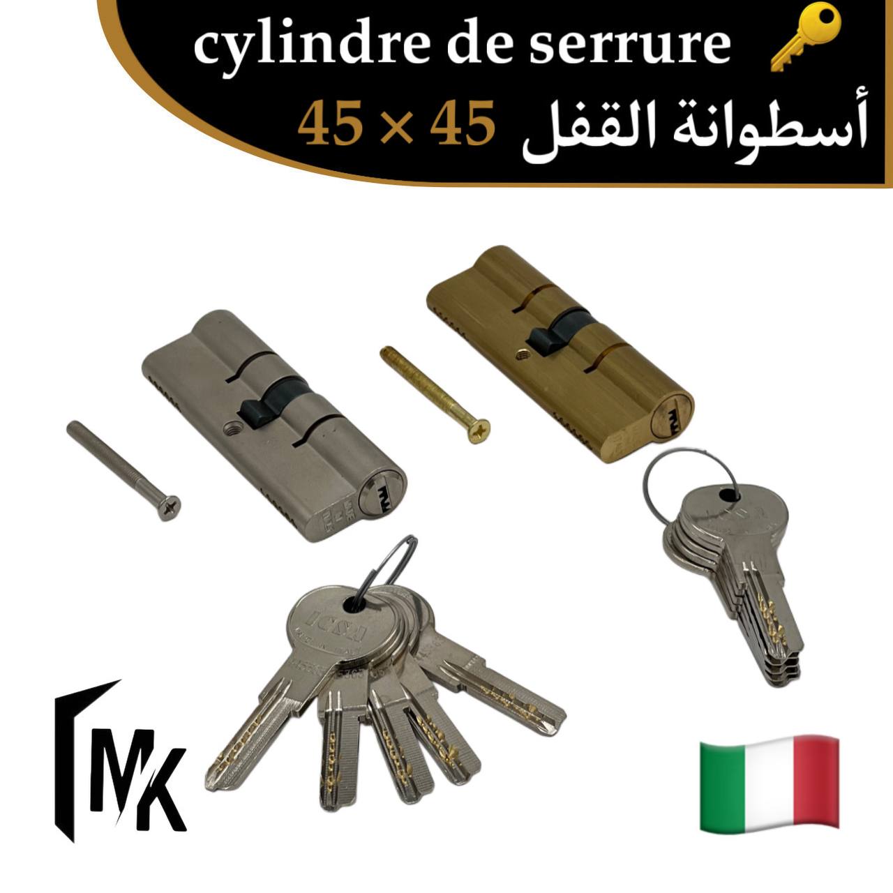 Cylindre de serrure icsa 🇮🇹 45×45 mm